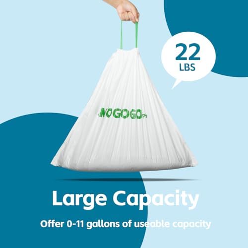 50 Pack Litter Box Bags, Compatible with Self Cleaning Litter Box Scooper Young & ProX & Ultra, Automatic Litter Box Liners, Replacement Trash Bags with Drawstring, 25.59" x 15.75" - Image 4