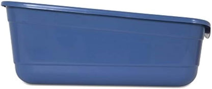 Petmate Cat Litter Box - High Capacity, Open for Large Cats Blue, Made in USA