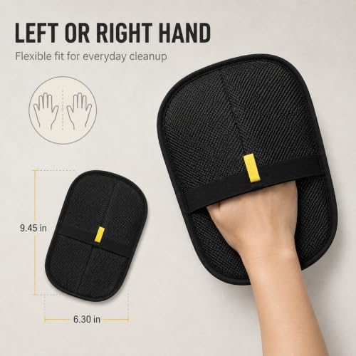 Pet Hair Removal Glove for Dogs and Cats, Reusable Electrostatic Five-Finger Hair Remover for Clothes, Couch, Carpet, Car Seat - Image 6