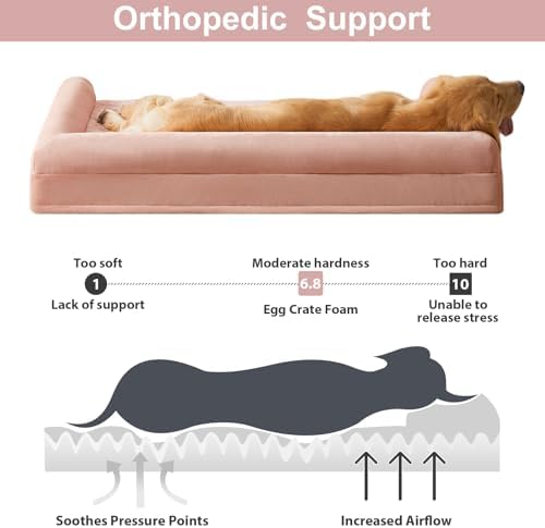 BFPETHOME Orthopedic Washable XLarge Dog Bed for Senior Dog Cozy Sleep - Image 3