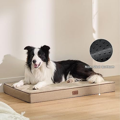 Bedsure Memory Foam Dog Beds Large Sized Dog, Orthopedic Crate Pads, 35x22 - Image 6