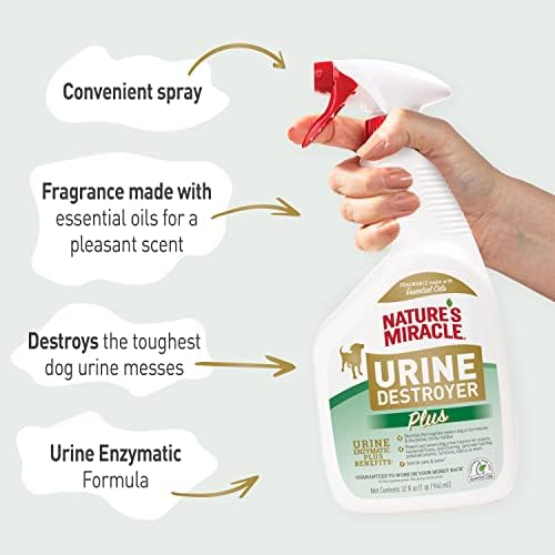Nature's Miracle Urine Destroyer Plus for Dogs, Enzymatic Formula for Severe Dog Stains, 32 oz - Image 6