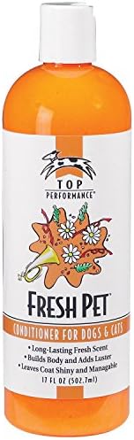 Top Performance Fresh Pet Conditioner to Reduce Mats and Tangles, 17 Oz. Size – Conditioning Formula Gives Coats Sheen by PetEdge