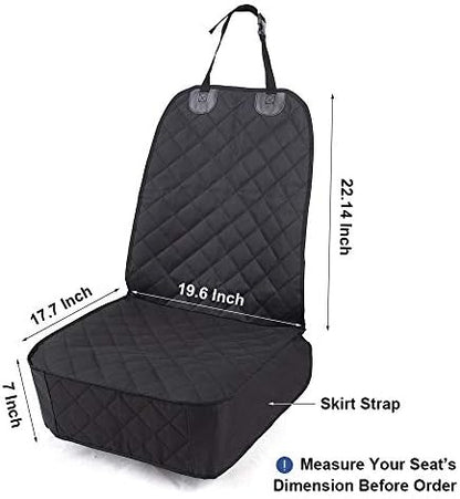 HONEST OUTFITTERS Dog Car Seat Cover, Pet Front Cover for Cars, Trucks, and Suv's - Waterproof & Nonslip Dog Seat Cover,(Front Seat) - Image 2