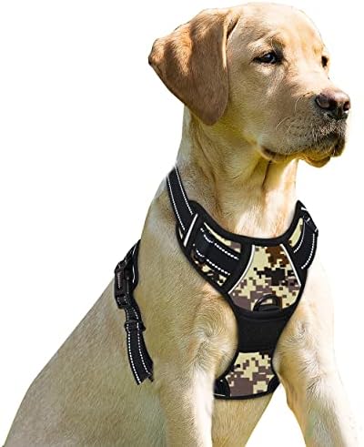 BARKBAY Dog Harness No Pull for Medium Sized Dog Front Back Clips,Dog Vest by BARKBAY