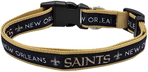 Pets First NFL New Orleans Saints Licensed PET COLLAR, Extra Large - Heavy-Duty, Strong, and Durable Dog Collar. Available in 31 Football Teams and 4 Sizes - Image 2