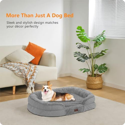 Dwanton Orthopedic Waterproof Medium Dog Bed Sofa, Gel Memory Foam, 36" - Image 2