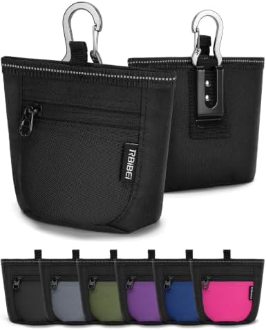 1¼-Cup Magnetic Closures Dog Training Treat Pouch with Clip (Black) by Unknown