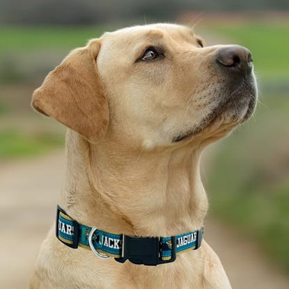 NEW & Improved Pets First NFL Jacksonville Jaguars Licensed PET Collar, Large - Heavy-Duty, Strong, and Durable NEW Dog Collar. Available in 32 Football Teams and 4 Sizes - Image 5