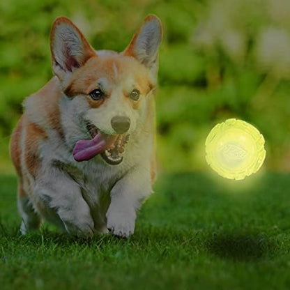 Nerf Dog Tennis Ball Blaster Dog Toy white, 2.5 Inch Glow Reload Ball - Image 2