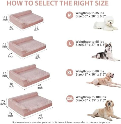 BFPETHOME Orthopedic Washable Dog Bed, Sleeping Couch for Large Senior Dogs - Image 4