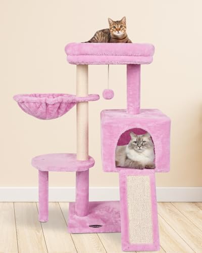 Cute Cat Tree Kitten Cat Tower Condo Furniture Scratching Posts Hammock - Image 4