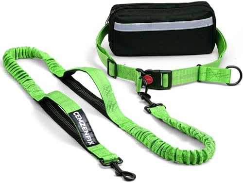 Hands Free Dog Leash with Waist Belt and Bungee for Walking by Unknown