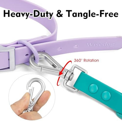 Wisedog Waterproof Dog Leash, Emerald Green, 5 ft × 1/2 in - Image 3