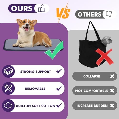 Pawaboo Dog Purse Carrier for Small Dogs with Pocket,Up to 11Lbs - Image 5