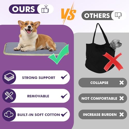 Pawaboo Dog Purse Carrier for Small Dogs with Pocket,Up to 11Lbs - Image 5