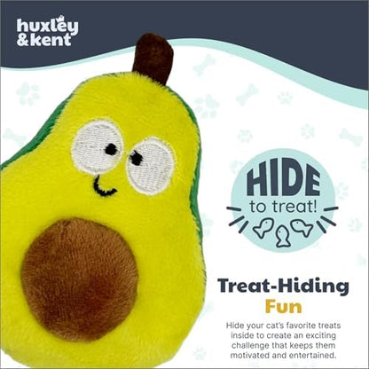 Huxley & Kent Plush Crinkle Catnip Cat Toy, Avocado, Small - Image 7