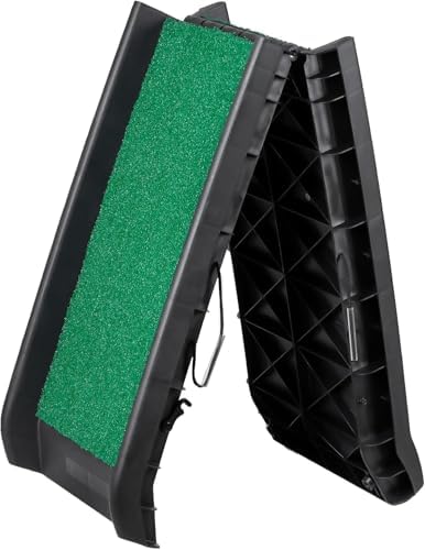 Nouva Folding Dog Rampar - Portable Lightweight Pet Ramp Stair Dog Ramp for Media Small Dogs with Non-Slip Grass Surface, Ramp Step for SUV Car & Truck - Image 3