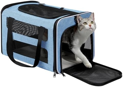 Cat Carrier Soft-Sided Travel Bag for Medium to Large Cat Over 15lbs by Comfortforyourpets
