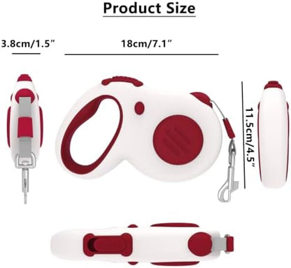 Retractable Dog Leash 16Ft/5M for Small Medium Dog 50lbs (Red) - Image 3