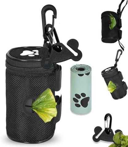 Dog Waste Bag Dispenser Dogs Poop Bag Holder Pet Leash Accessory Walking by Hilihali