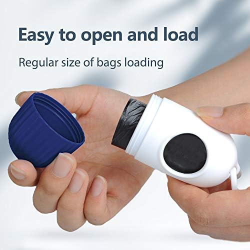 Fida Retractable Dog Leash with Dispenser and Poop Bags,16 ft, Navy Blue - Image 5