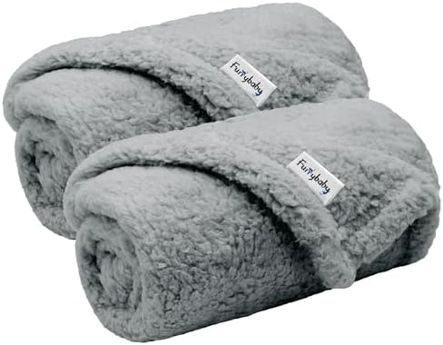 furrybaby Pet Blanket, Soft Warm Sherpa Fleece Bed Blanket for Small Pets by FurrybabyPetSupply