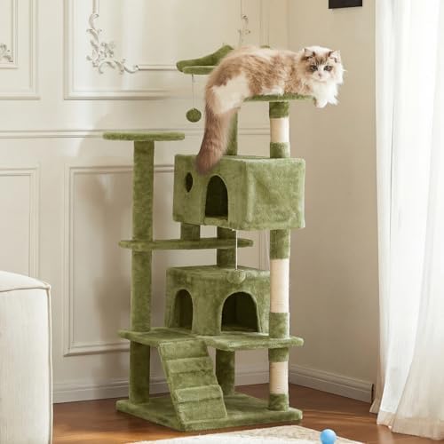 DUMOS 54 Inch Cat Tree Tower with Scratching Posts, Indoor Use by DumosLifestyle