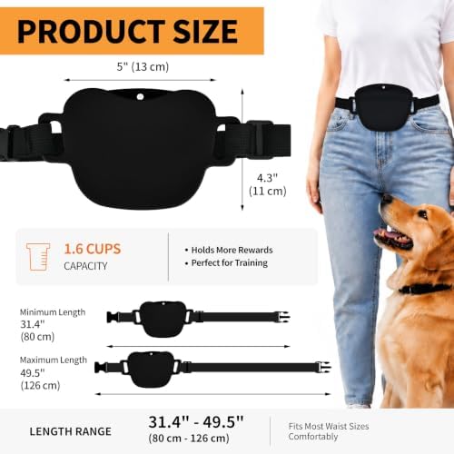 Silicone Dog Treat Pouch with Training Clicker - Image 3