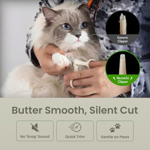 Necoichi Purrcision Stainless Steel Cat Nail Clipper, Made in Japan (Gray) - Image 4