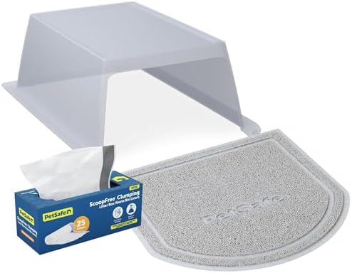 PetSafe ScoopFree Clumping Self Cleaning Litter Box Hood & Accessory Bundle by PetSafe