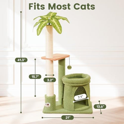 Cat Tree Tower with Scratching Post Bed Condo for Indoor Kitten - Image 5