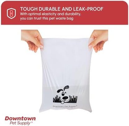 Downtown Pet Supply Scented Poop Bags for Dogs with Dispenser, 180 Count - Leak-Proof Dog Waste Bags and Bone-Shaped Dog Poop Bags Holder for Leash - Lavender Scented, 12.5" x 8.5" - Image 6