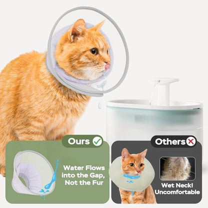 Cat Cone Collar Soft: Comfortable Waterproof Mesh Recovery Cone After Surgery to Stop Licking and Scratch, Alternative to Plastic Elizabeth Head/Neck Cone - Image 3