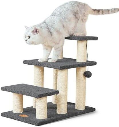 Pawque Dog Stairs & Cat Scratching Post Pet Steps for High Beds Couch by Pawque
