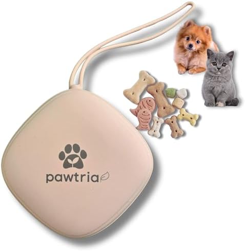 Pawtria BPA free Silicone Dog Treat Pouch, Matte Pink - Image 2