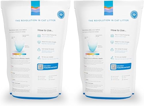 PrettyLitter Health Monitoring Cat Litter, Lotus Flower, 2-Pack, 6 lb. Bags - Image 3