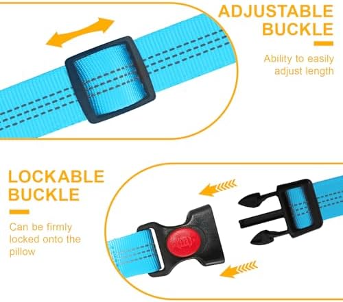 2-Pack Dog Car Seat Belt, 3-in-1 Headrest-Mounted Dog Seatbelt for Car, Adjustable Nylon Pet Safety Leash with Elastic Buffer & Reflective Stitching, Durable Car Harness for Dogs Fits Most Vehicles - Image 6