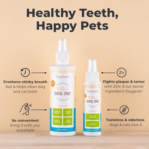 Oxyfresh Premium Tartar Control Dog and Cat Dental Spray – Freshens Breath - Image 2