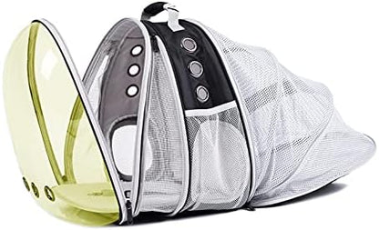 Dual Expandable Polarized Cat Backpack Carrier, Fit up to 20 lbs, Expandable Front & Back Space Capsule Polarized Bubble Pet Carrier for Large Cat and Small Dog, Pet Carrying Hiking Traveling Backpack - Image 3