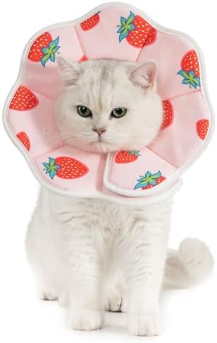 Avont Cat Cone S Adjustable Soft E-Collar, Strawberry by Avont