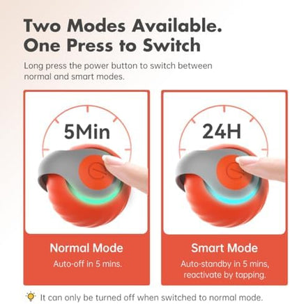 Petgravity Speedy Sprint Ball Toy for Cat Type-C Rechargeable Interactive Cats Toy (Orange 2.0) - Image 4