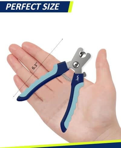 WePet Dog Nail Clippers U10.1, Dog Nail Trimmer Large Breed with Quick Sensor, Razor Sharp Blade Professional Pet Nail Clipper with Safety Guard and Nail File, Pale Turquoise - Image 5