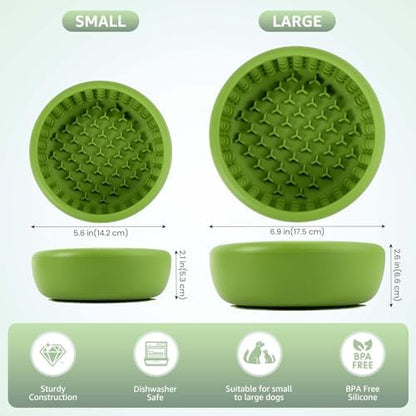 Dog Slow Feeder Lick Bowl, Freeze Lick Mat with Suction Cup - Image 2