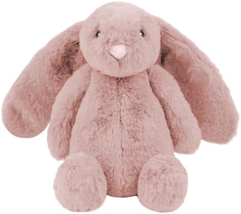 Best Pet Supplies Bunny Buddy Squeaky Plush Dog Toy - Mauve, Medium by BestPetSuppliesLLC