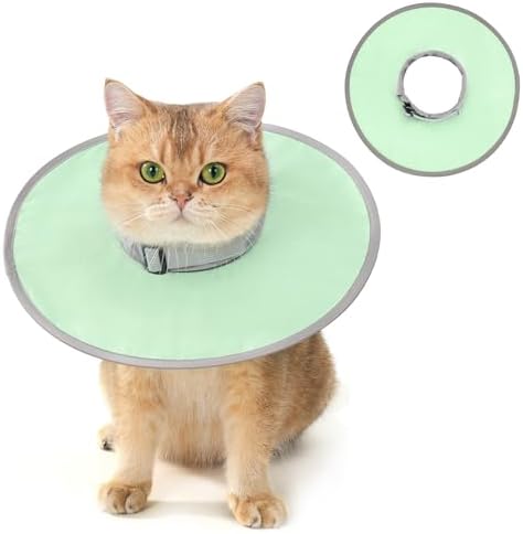 Avont Lightweight Waterproof Foldable Cone, Soft E-Collar - L Green by Avont