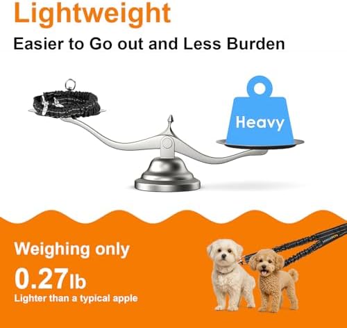 MingXpet 2 Dog Leash, Dog Leash for 2 Dogs, 360° Swivel No Tangle Double Walking Training Leashes for Small Dogs, Comfortable Shock Absorbing Reflective Bungee, Black - Image 6
