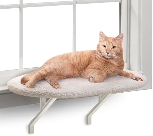 K&H Cat Window Perch, Unheated Kitty Sill, 24x14in, Fleece by KHPetProducts