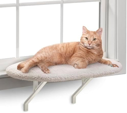 K&H Cat Window Perch, Unheated Kitty Sill, 24x14in, Fleece by KHPetProducts