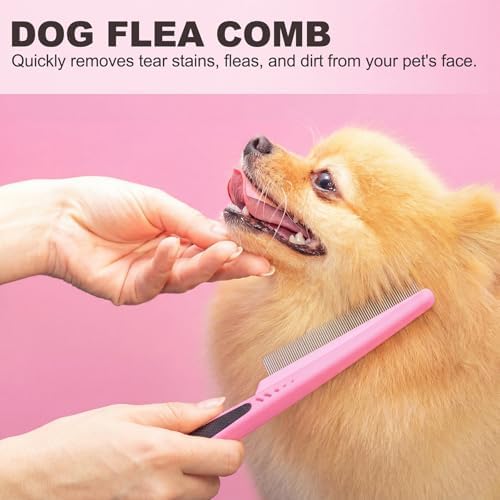 Yaomiao 9 Pcs Dog Grooming Kit Nail Clippers Deshedding Tools,Fresh Color - Image 5